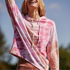 Sundry Hibiscus Tie Dye Hoodie